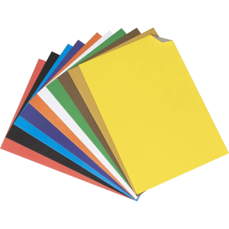 Картон цветной Выбор есть Отличник 10л 10цв А4 немелован.пакет