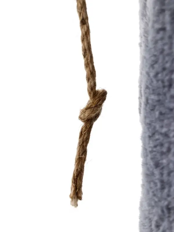 Комплекс для кошек с когтеточкой, 58&times;38&times;70 см, с лежанкой, джут, серый