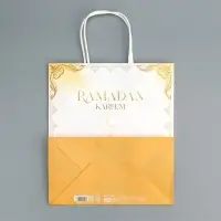 Пакет подарочный крафтовый &laquo;Рамадан&raquo;, Ramadan kareem, 22&times;25&times;12 см