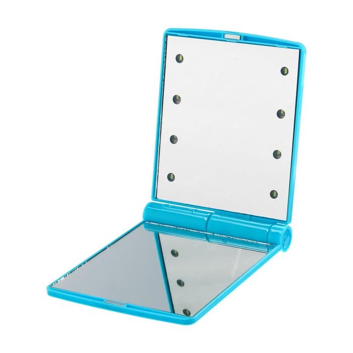 Зеркало Luazon, подсветка, 13.5 × 8.5 × 1 см, 8 диодов, МИКС Зеркало Luazon, подсветка, 13.5 × 8.5 × 1 см, 8 диодов, МИКС