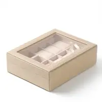 Шкатулка под часы &laquo;Трещинки&raquo;, 6 отделений, 25.5&times;20&times;7.5 см