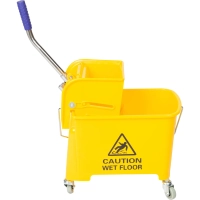 Тележка уборочная мини с отжимом, Luscan Prof, 20л, 63x27x67см, желтая