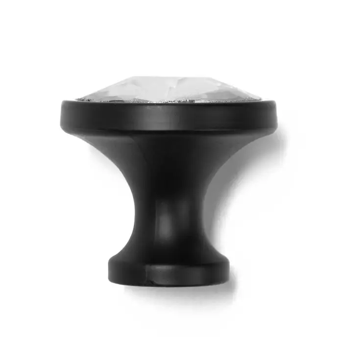 Ручка-кнопка CAPPIO PK112, d=30 мм, пластик, цвет черный Ручка-кнопка CAPPIO PK112, d=30 мм, пластик, цвет черный