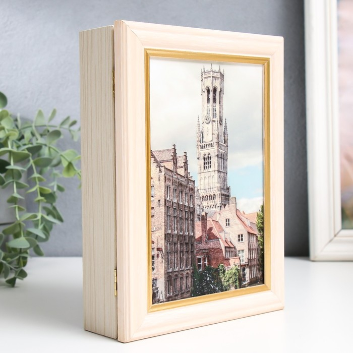 Ключница Ключница "Брюгге 3" молочный дуб 15х21 см