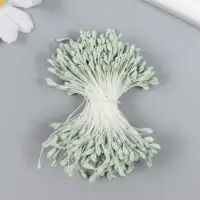 Тычинки для цветов "Серо-зелёный" набор 360 шт длина 6 см Тычинки для цветов "Серо-зелёный" набор 360 шт длина 6 см