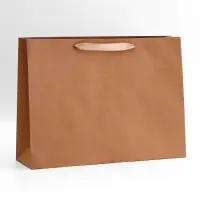 Пакет крафт без печати, 45&times;13&times;33 см 260 г/м&sup2;