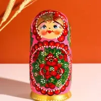 Матрёшка дерево &laquo;Ульяна&raquo;, 5-ти кукольная, 18 см, ручная работа, МИКС