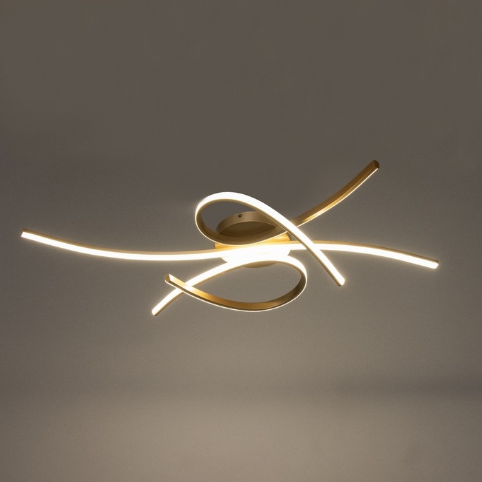 Светильник Светильник "Модес" LED 56Вт 4000К золото 100х50х9 см BayerLux