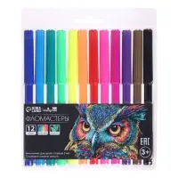 Фломастеры 12 цветов TOP Calligrata, в блистере