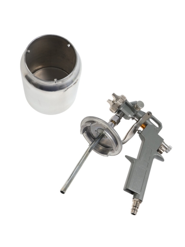 Краскораспылитель пневматический ТУНДРА, до 4 бар, сопло 1.5 мм, нижний бачок 1 л Краскораспылитель пневматический ТУНДРА, до 4 бар, сопло 1.5 мм, нижний бачок 1 л