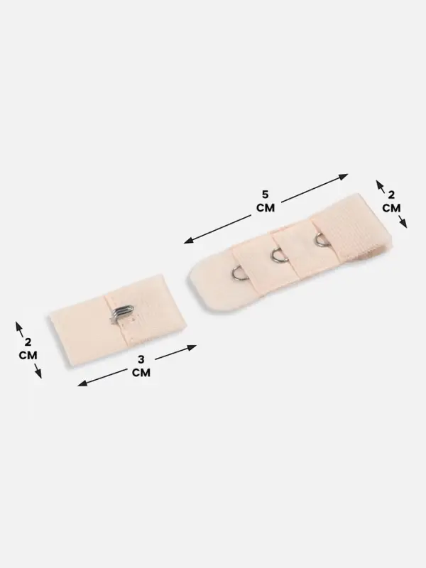 Застёжка для бюстгальтера, 3 ряда 1 крючок, 10 шт., бежевая