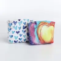 Кошелёк детский &laquo;Сердечки&raquo;, монетница, на молнии, МИКС