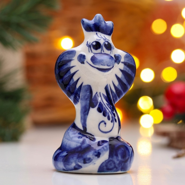 Сувенир Сувенир "Кобра Милашка " 10х6 см, гжель