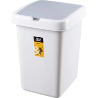 Контейнер для мусора пластик 25л квадр бел крыш-маят 335х850х750мм_SV4242БЛ