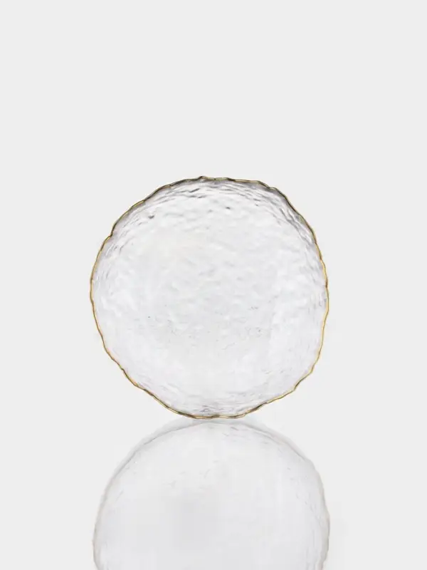 Набор салатников "Вулкан" 3 шт, золотой обод, 20х8 см