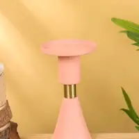 Подсвечник на 1 свечу текстурный "Пудровый" 10,5х10,5х19,5 см Подсвечник на 1 свечу текстурный "Пудровый" 10,5х10,5х19,5 см