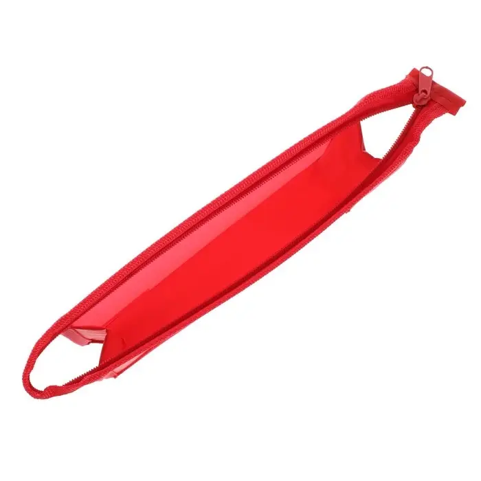 Папка пластиковая А5, 230 х 190 х 55 мм, молния сверху, Calligrata "Офис", ПМ-А5-00, 0.5 мм, цветная, текстура "песок", красная