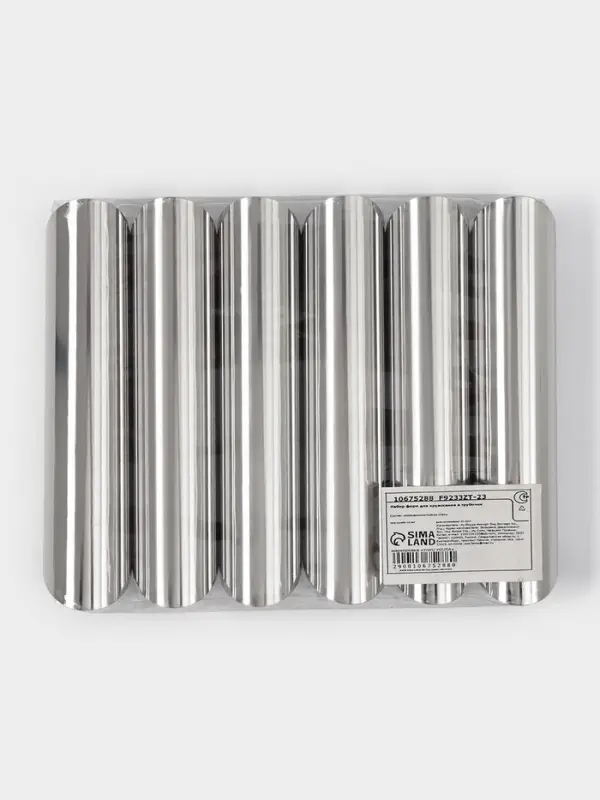 Набор форм для круассанов и трубочек 12х2,5 см, 6 шт Набор форм для круассанов и трубочек 12х2,5 см, 6 шт