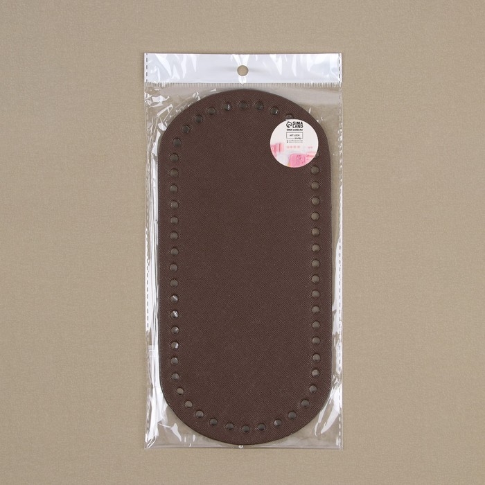 Донце для сумки, овальное, 25 × 12 × 0,3 см, цвет коричневый Донце для сумки, овальное, 25 × 12 × 0,3 см, цвет коричневый