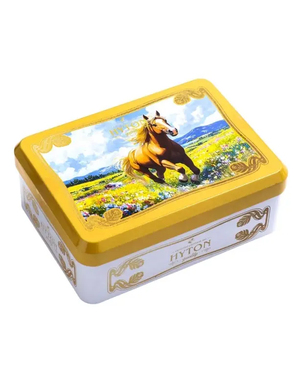 Чай чёрный новогодний HYTON «Шкатулка жёлтая: лошадь», 50 г Чай чёрный новогодний HYTON «Шкатулка жёлтая: лошадь», 50 г