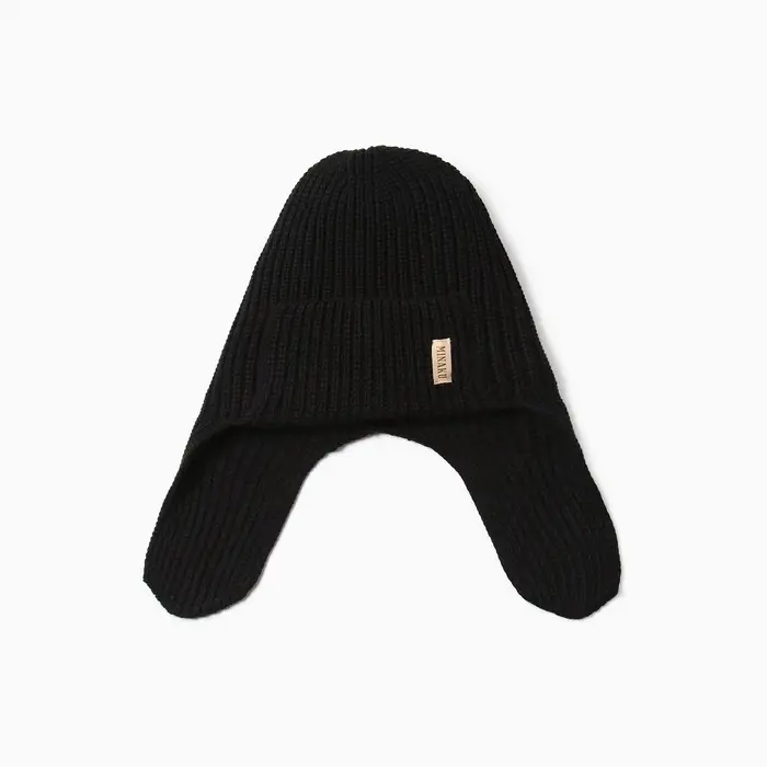 Шапка-ушанка MINAKU, р-р 56-58, цвет черный Шапка-ушанка MINAKU, р-р 56-58, цвет черный