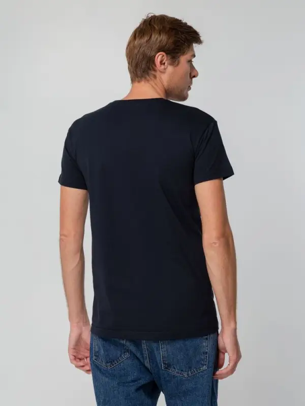 Футболка унисекс T-bolka 140, темно-синяя, размер S