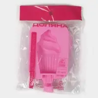 Форма для мороженого Доляна &laquo;Капкейк&raquo;, силикон, 14&times;7.5&times;2.5 см, розовая