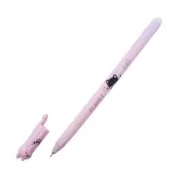 Стираемая ручка, гелевая, синий стержень, узел 0.35 мм, МИКС