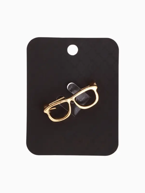 Брошь &laquo;Очки&raquo;, оправа, цвет золото