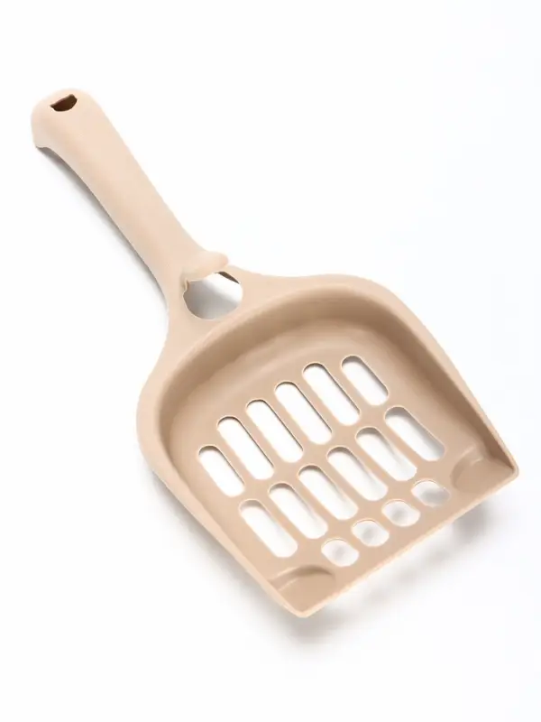 Лоток для кошек &laquo;Фур-Мур&raquo;, 48&times;35.5 см, с бортом и совком, покрытие софт-тач, цвет капучино