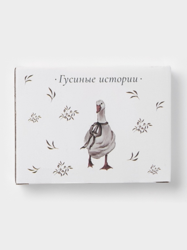 Подставка под чайный пакетик Доляна  Подставка под чайный пакетик Доляна "Гуси" цвет белый  12х9х1,5 см