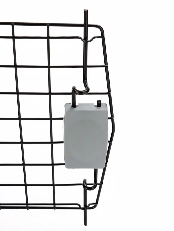 Переноска для животных с сеткой и миской пластиковая 44 х 31 х 27 см, чёрная Переноска для животных с сеткой и миской пластиковая 44 х 31 х 27 см, чёрная