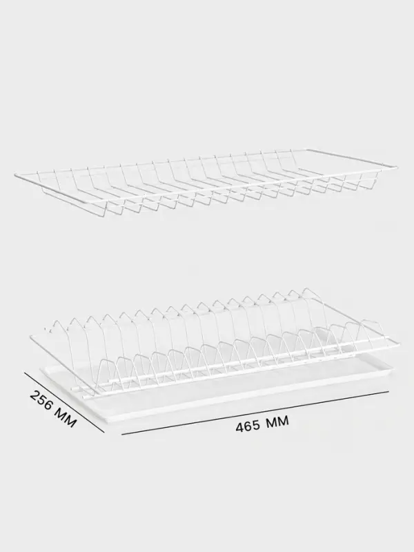 Сушилка для посуды с поддоном для шкафа 50 см, 46.5&times;25.6 см, белая
