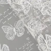 Пленка для цветов "Бабочки", белая, 0,7 х 7,6 м, 40 мкм, 200 гр