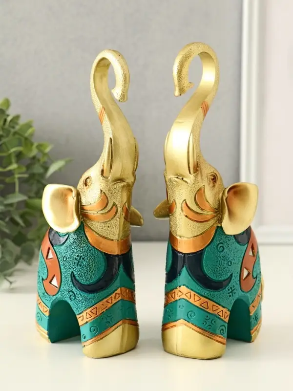 Набор фигурок полистоун &laquo;Африканский слон&raquo;, 2 шт., 6&times;17&times;21 см