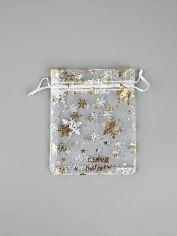 Набор мешков &laquo;С Новым счастьем!&raquo;, органза 10 шт  10 х 12 см