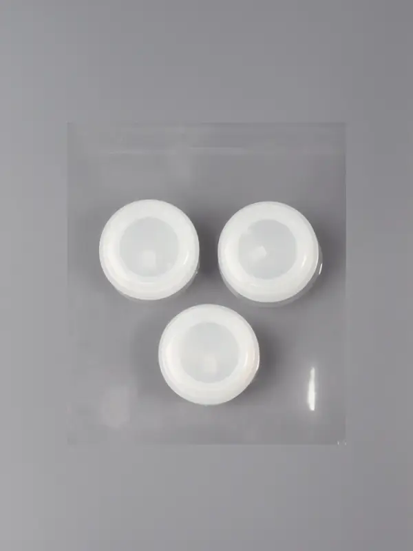 Баночка для хранения, 5 мл, фасовка - 3 шт., белая