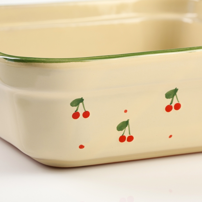 Емкость для запекания Емкость для запекания "Тетра с крышкой" 1,2л / 10х22х19,5см, кантри