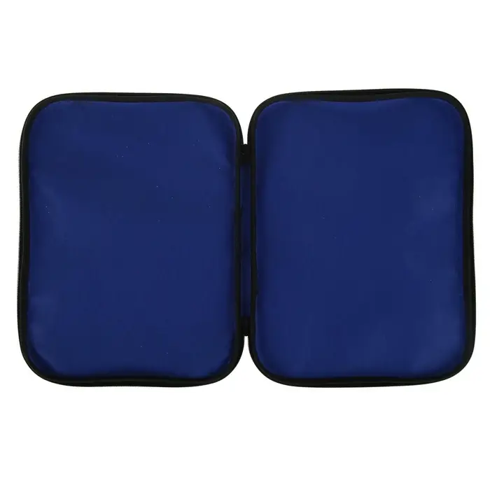 Папка с ручками текстильная А4, Calligrata &laquo;Офис&raquo;, для бумаг, для офиса, нейлон 600D, двуцветный кант, 350&times;270&times;20 мм, синяя