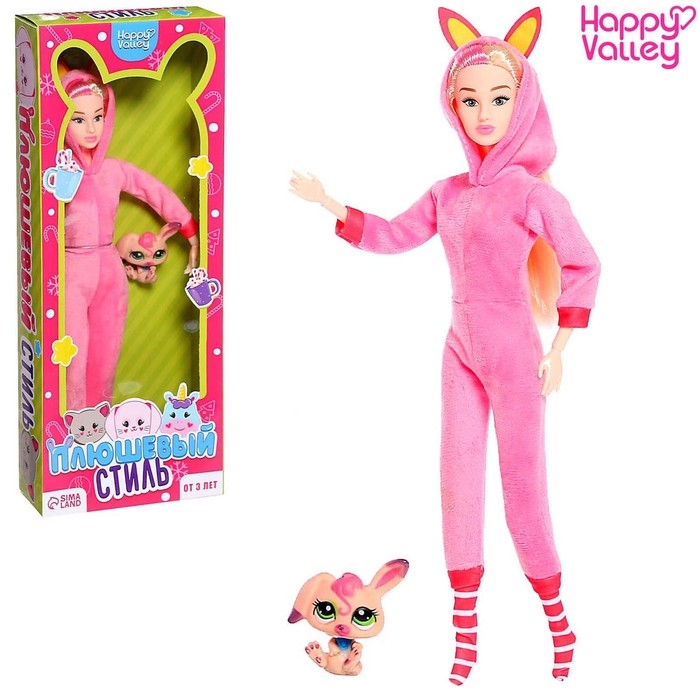 Кукла-модель шарнирная «Плюшевый стиль: Зайка» Кукла-модель шарнирная «Плюшевый стиль: Зайка»