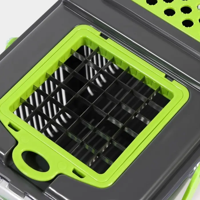 Овощерезка универсальная Chopper, 22 в 1, серая, зелёная