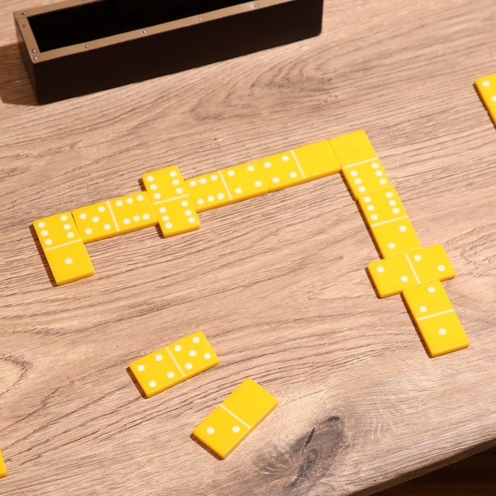 Игра настольная  Игра настольная "Домино" в коробочке 20х4,5х5,5 см, манговое дерево