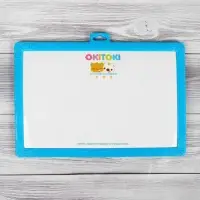 Доска магнитная двухсторонняя со зверьками, под маркер и мел, мел 4 шт. в машинке, маркер, магниты 2 шт.