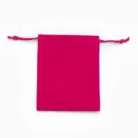Набор мешочков бархатных 50 шт., 10&times;12 см, цвет ярко-розовый (9901887)