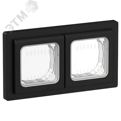 FLITE Рамка 2-местная IP55 Рпро-2-55-ФлЧ черный IEK