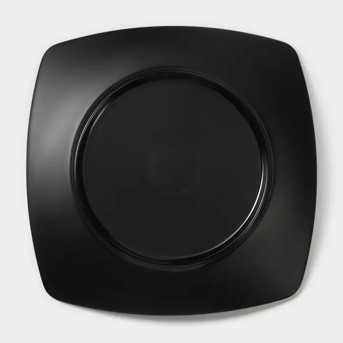 Блюдо сервировочное &laquo;Красный Восток&raquo;, 18.7&times;2.5 см, пластик, чёрное