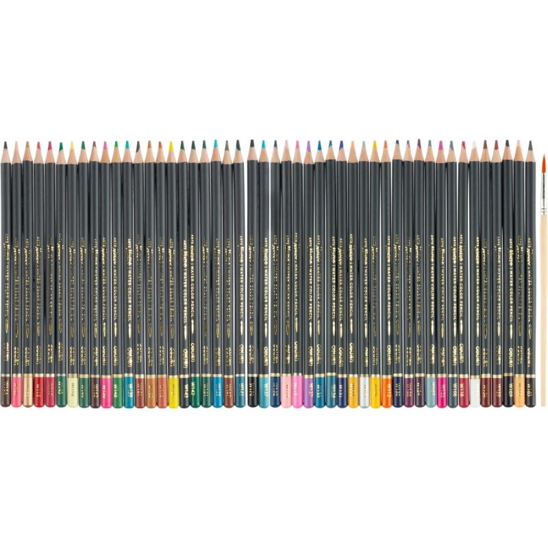 Карандаши акварельные Deli Arte Nuevo липа 48 цв/наб мет.туб. 68102