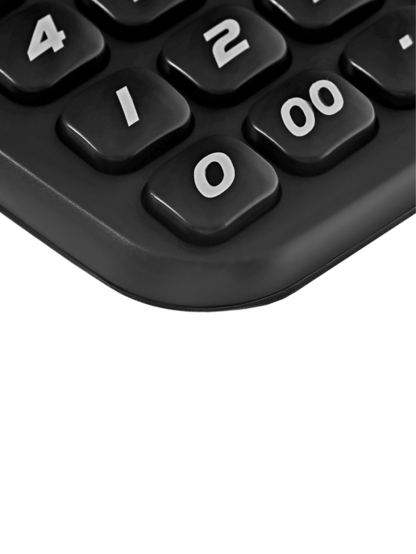 Калькулятор настольный 12-разрядный КК-3825В, черный Калькулятор настольный 12-разрядный КК-3825В, черный