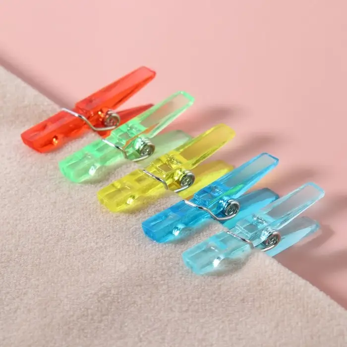 Прищепки для шитья, 3 × 0,5 × 0,3 см, 10 шт, цвет разноцветный Прищепки для шитья, 3 × 0,5 × 0,3 см, 10 шт, цвет разноцветный