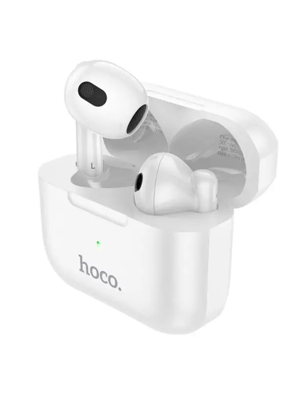 Наушники беспроводные Hoco EW30, TWS, вкладыши, Bluetooth 5.3, 30/300 мАч, белые